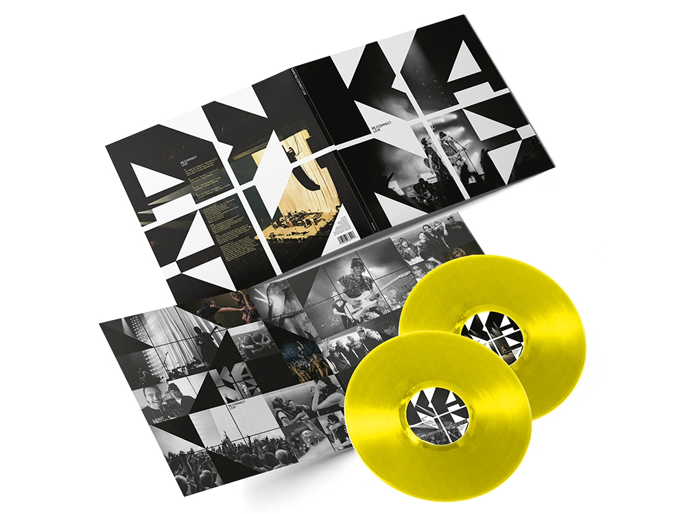 RE/CONNECT Live Bundle Gesigneerd Geel Vinyl + T-shirt